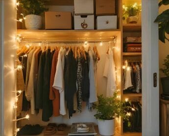 Dorm Room Closet Organization